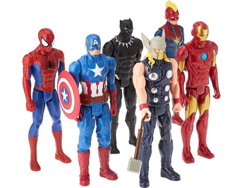 Marvel Avengers Infinity War Titan Hero Series Power FX Iron Man, Captain  America, Star-Lord Black Panther 12 Action Figure 4-Pack Hasbro - ToyWiz